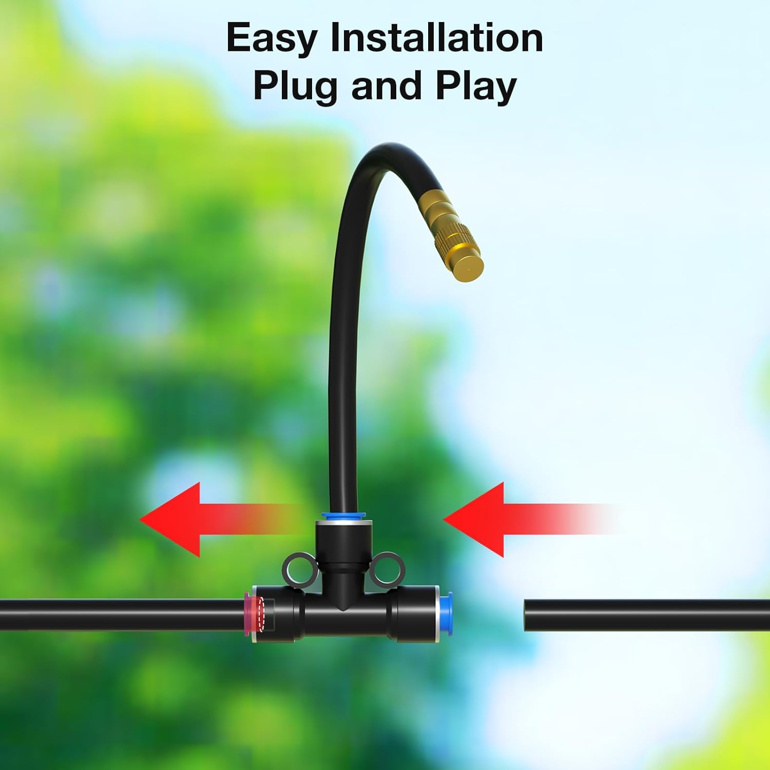 2025 upgraded drip irrigation system complete kit with tubing adjustable nozzles fittings