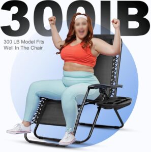 Nazhura zero-gravity reclining patio chairs set of 2