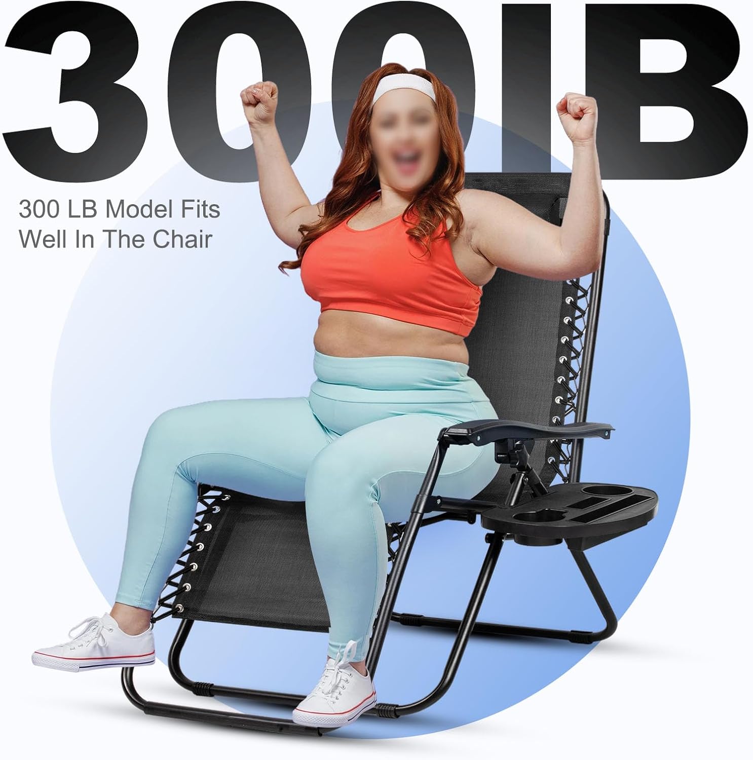 Nazhura zero-gravity reclining patio chairs set of 2