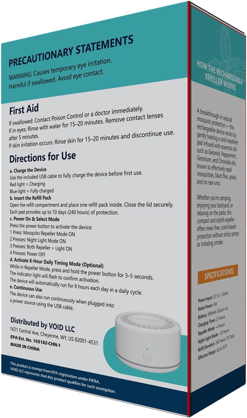 Tekola Mosquito Repeller in use on a patio