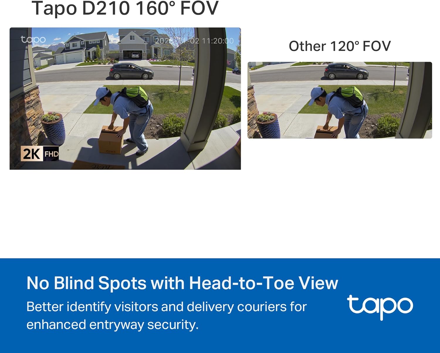 Tapo D210 smart doorbell working with Alexa and Google Assistant for hands-free home control