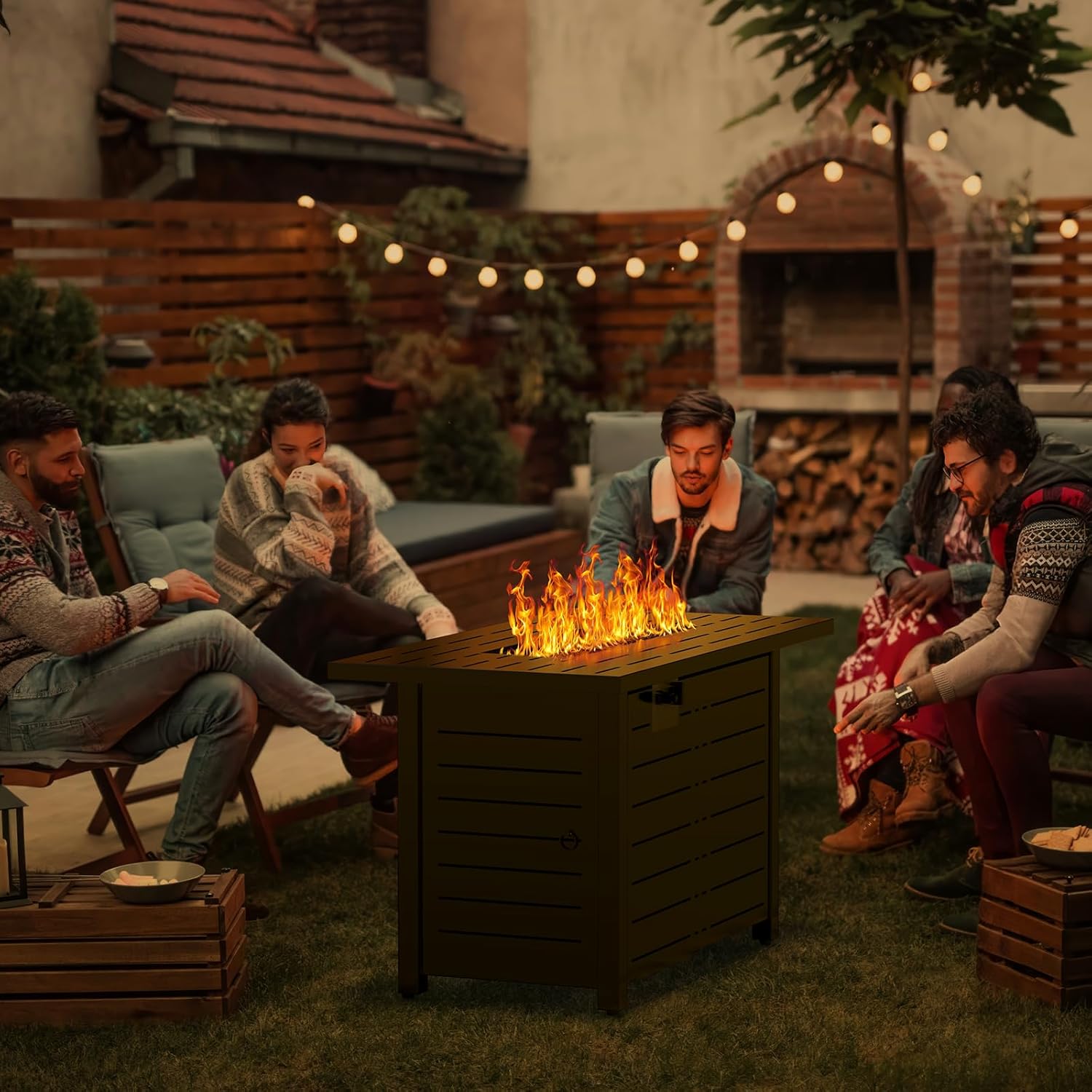 Smokeless propane fire pit with CSA certification