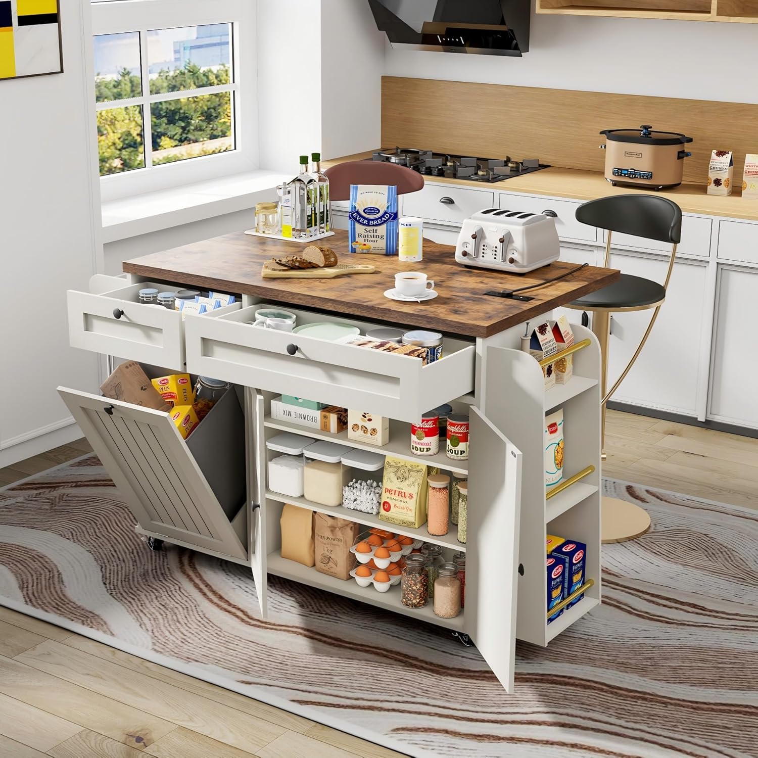 rolling kitchen island